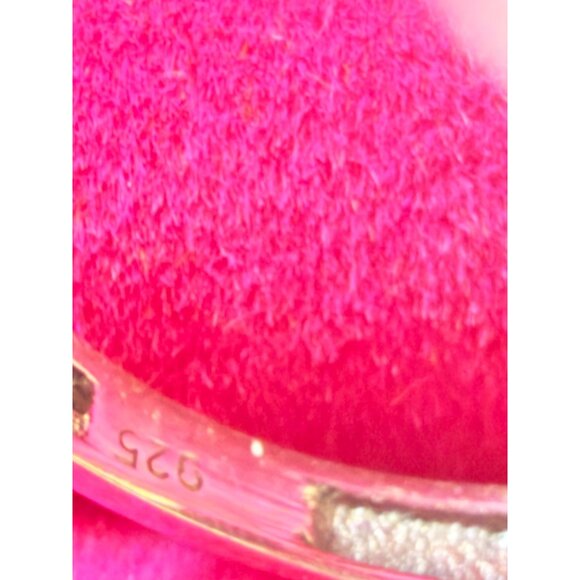 Turquoise & Sterling Silver Oval Ring Size 7.5 - Picture 2 of 7